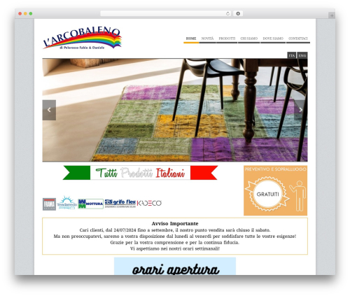 Adapt premium WordPress theme - pelorossotessuti.com