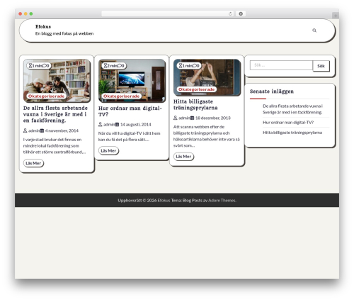 Blog Posts theme WordPress - efokus.se Blog Posts theme WordPress - efokus.se