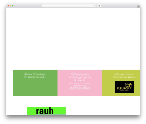 Camelia WordPress theme - blumenstudio-rauh.de