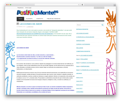 Deadline Responsive WordPress theme - positivamente.es