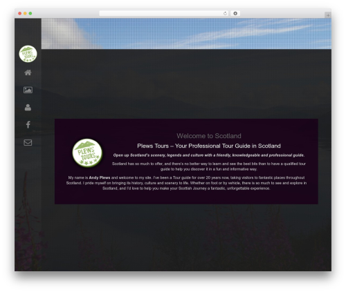 Lime2 WordPress theme - plewstours.co.uk