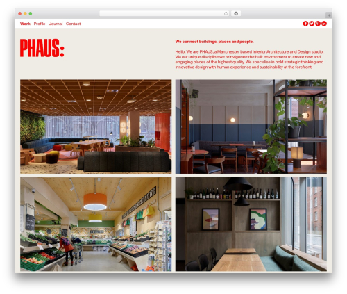 Phaus WordPress theme - phaus.co.uk