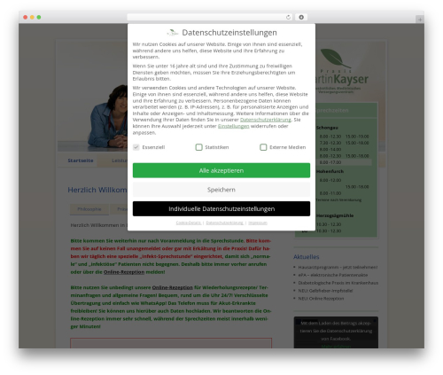 Project Theme WordPress theme - praxis-kayser.de