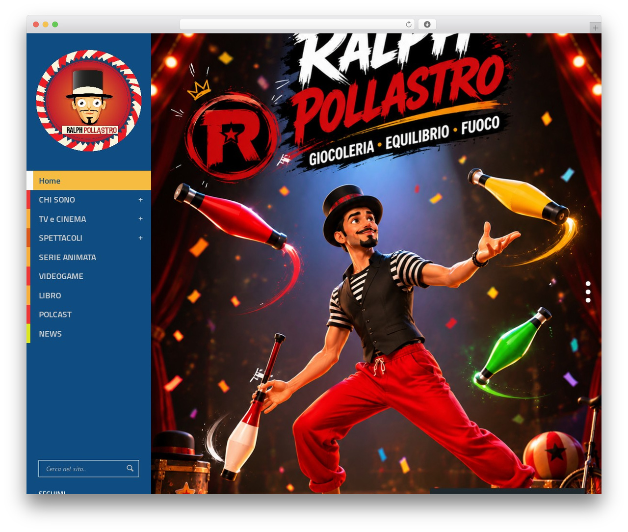 Samba WordPress theme - pollastroclown.it