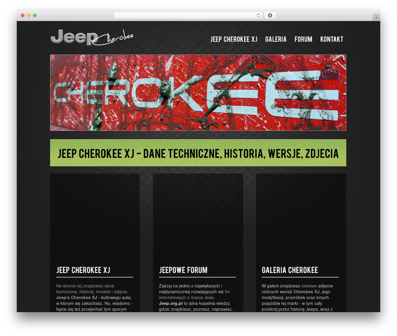 Smallfolio WordPress website theme - jeep-cherokee.pl