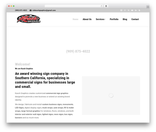 The7 Classic WordPress page theme - socalsigngraphics.com