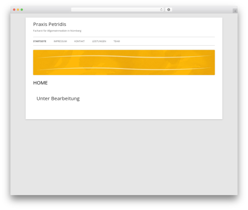 Frontend_builder WordPress plugin - praxis-petridis.de