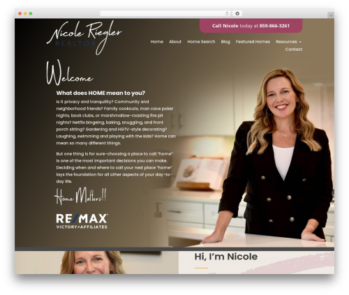 WordPress theme Divi - nicoleriegler.com