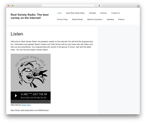 Lbg audio6 html5 shoutcast_history WordPress plugin - realvarietyradio.com