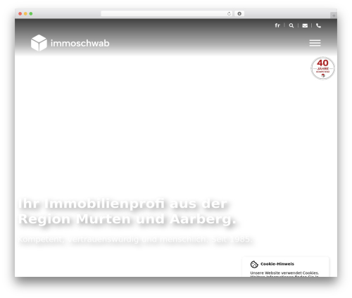 Valpix cookie info multilingual WordPress plugin - immoschwab.ch