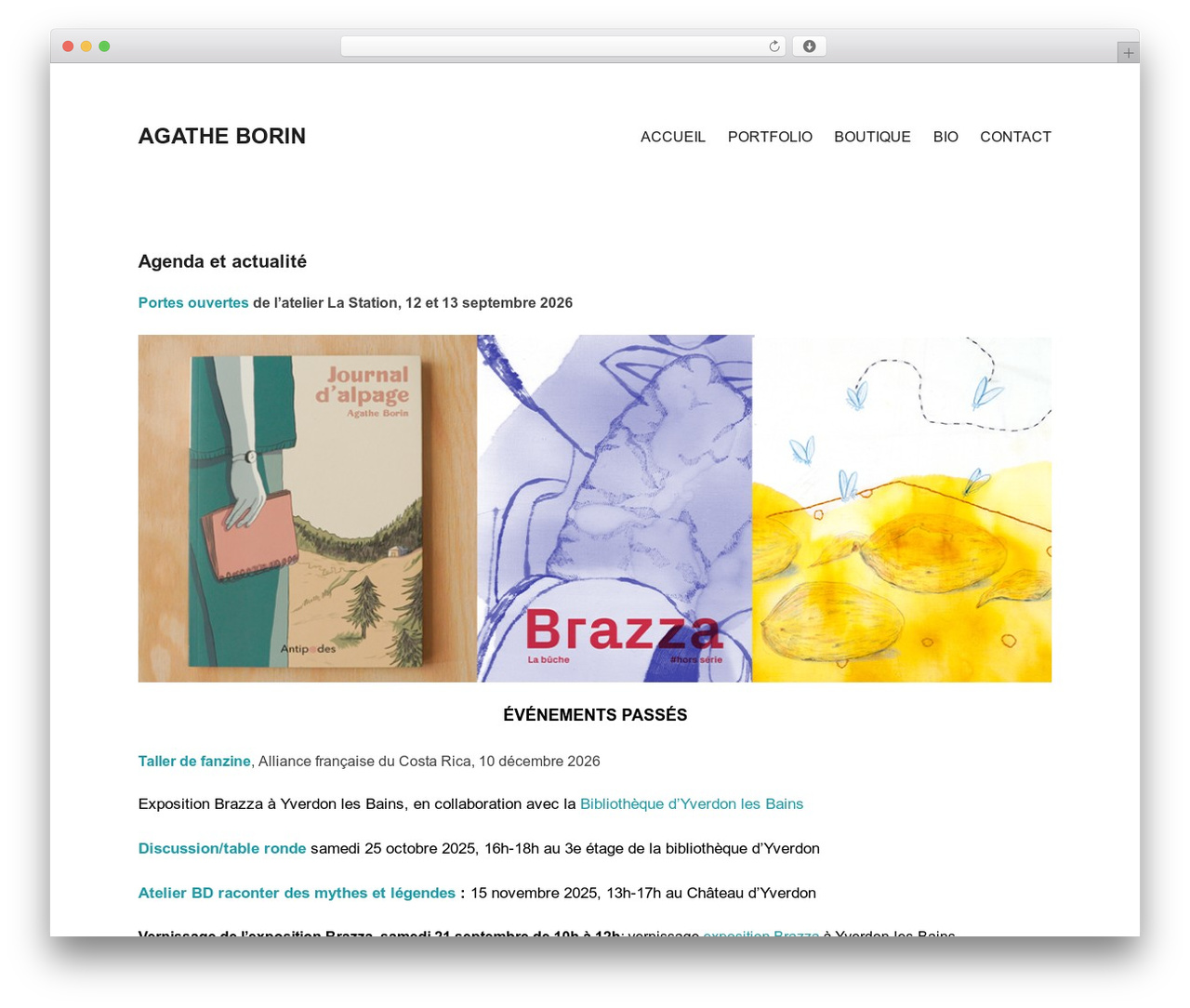 WordPress theme Maker - agatheborin.ch