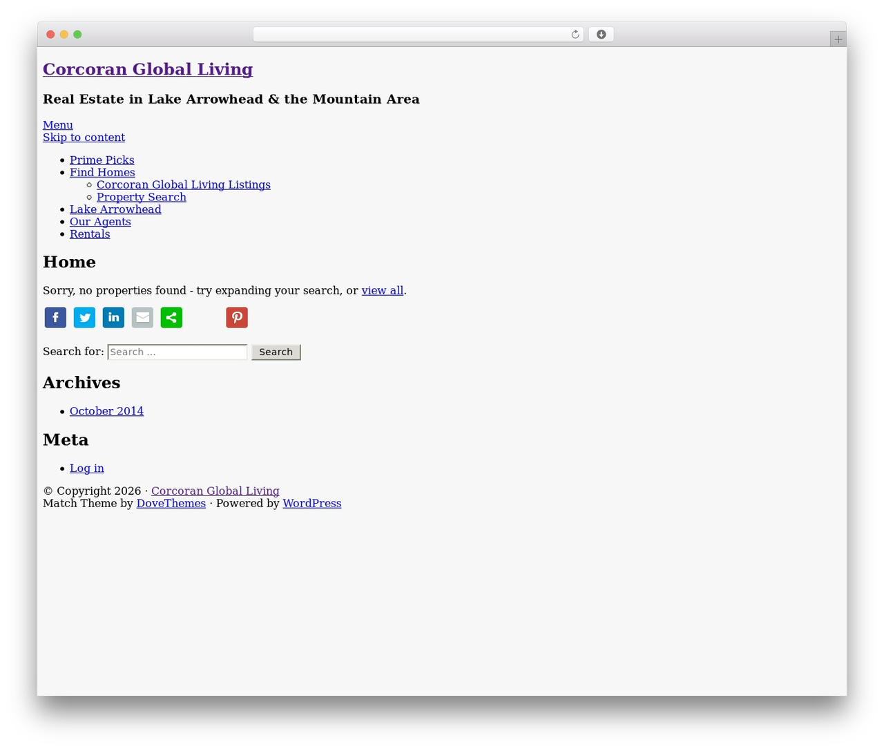 WordPress theme Match - therealestateplace.com