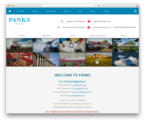WordPress theme Panks - panks.co.uk
