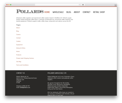 WP theme BBQ - pollards.com