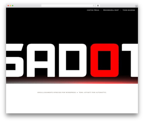 Affinity WordPress theme - sadot.work