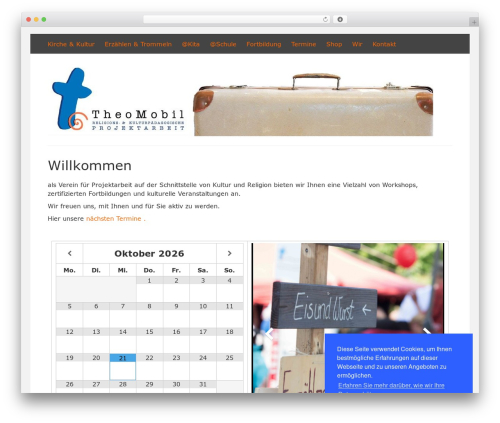 DarkOrange WordPress theme design - theomobil.de