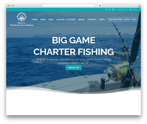 Divi WordPress theme - omertasportfishing.co.uk