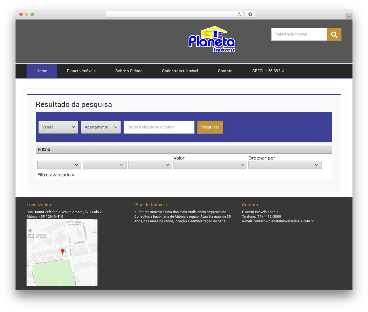 DK Responsive WordPress theme - planetaimoveisatibaia.com.br