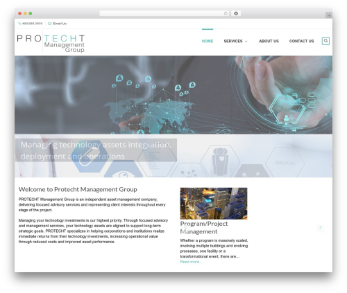 Protecht WordPress theme - protechtmgt.com