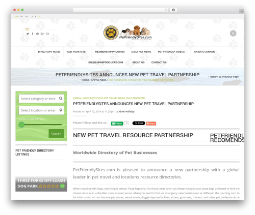 Screets lc WordPress plugin - petfriendlysites.com/petfriendlysites