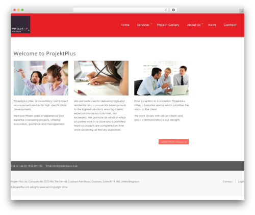 Sentient WordPress theme - projektplus.co.uk