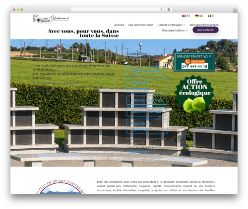 Theme WordPress Divi - columbarium.ch