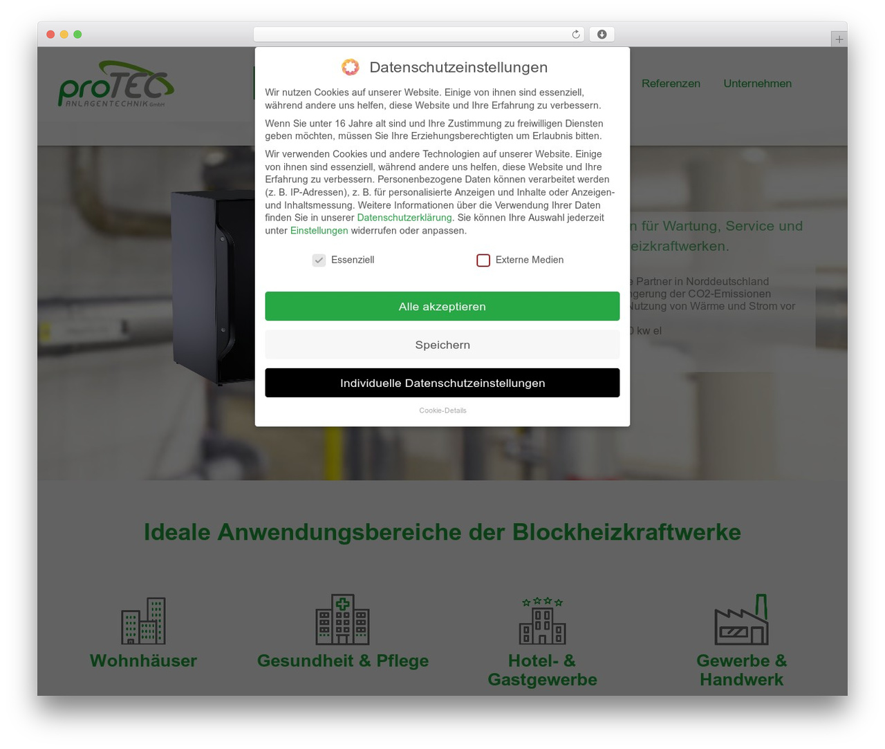 Theme WordPress protec - protec-anlagentechnik.de