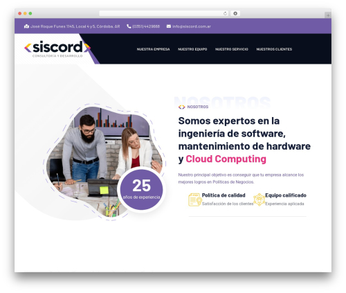 Webteck core WordPress plugin - siscord.com.ar