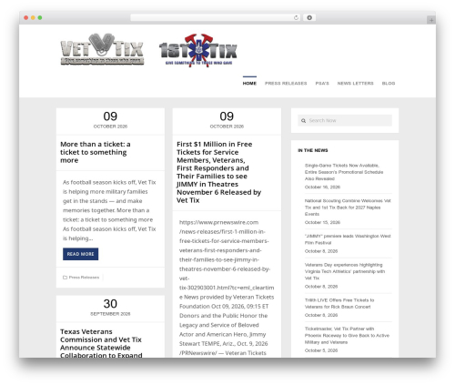 WordPress theme GoBlog - pressroom.vettix.org