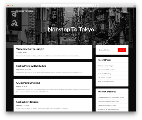 Adaptable Notes free WordPress theme - nonstoptotokyo.net
