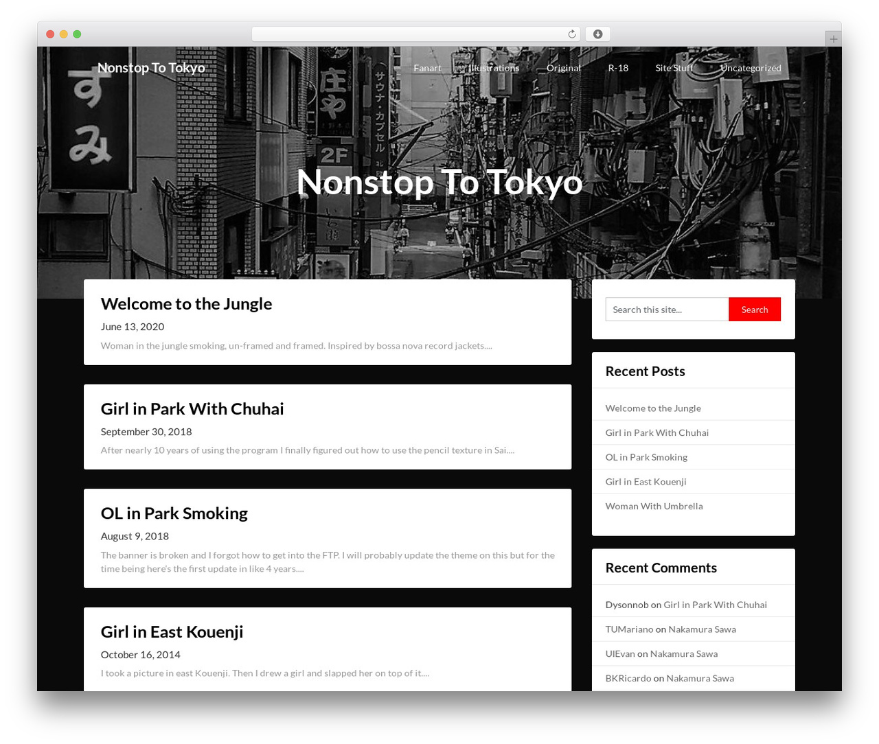 Adaptable Notes free WordPress theme - nonstoptotokyo.net