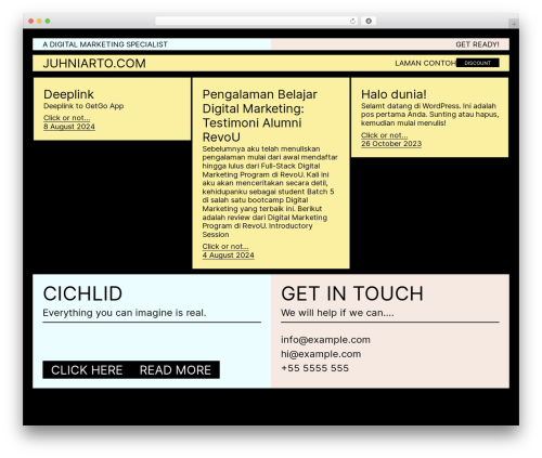 Cichlid WordPress theme - juhniarto.com Cichlid WordPress theme - juhniarto.com