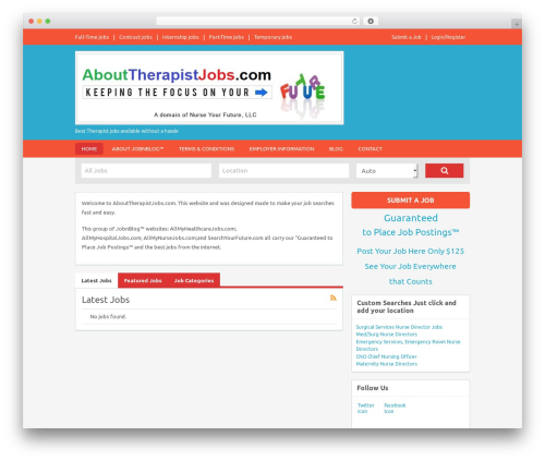 FlatRoller WordPress theme - abouttherapistjobs.com