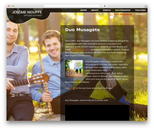Genesis WordPress theme - jeromemouffe.com/musagete