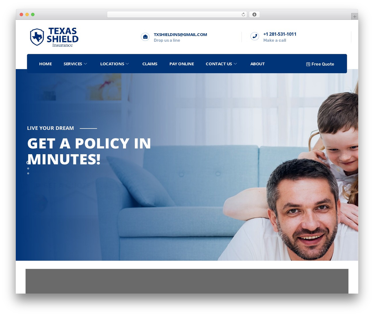 instive WordPress theme - txshieldinsurance.com
