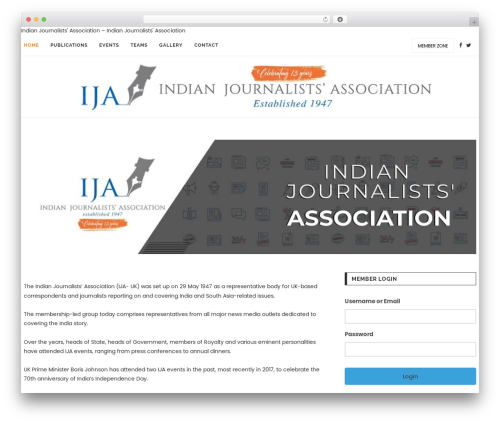 Journalist theme WordPress - indianjournalistsassociation.com