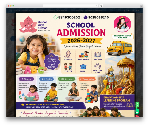 Knirpse WordPress theme - shishwavidyaniketan.com