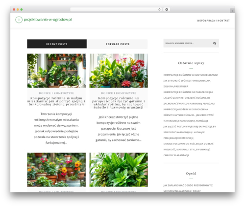 Lisbeth WordPress website theme - projektowanie-w-ogrodow.pl