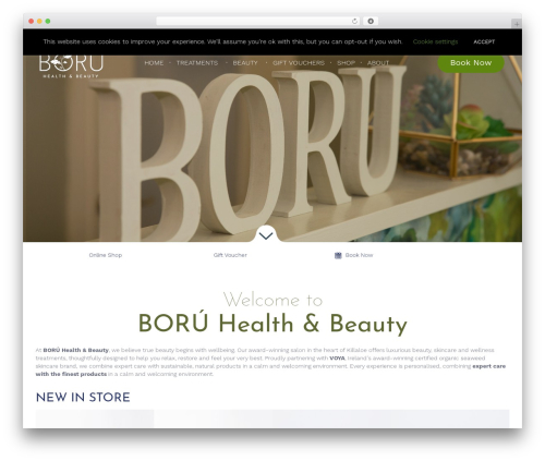 pur WordPress theme - boruhealthandbeauty.ie
