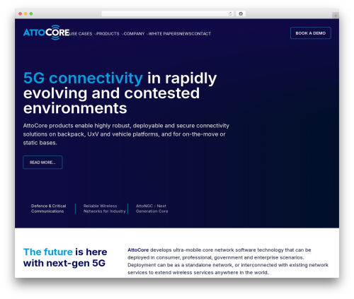 WordPress theme Attocore WP Theme - attocore.com