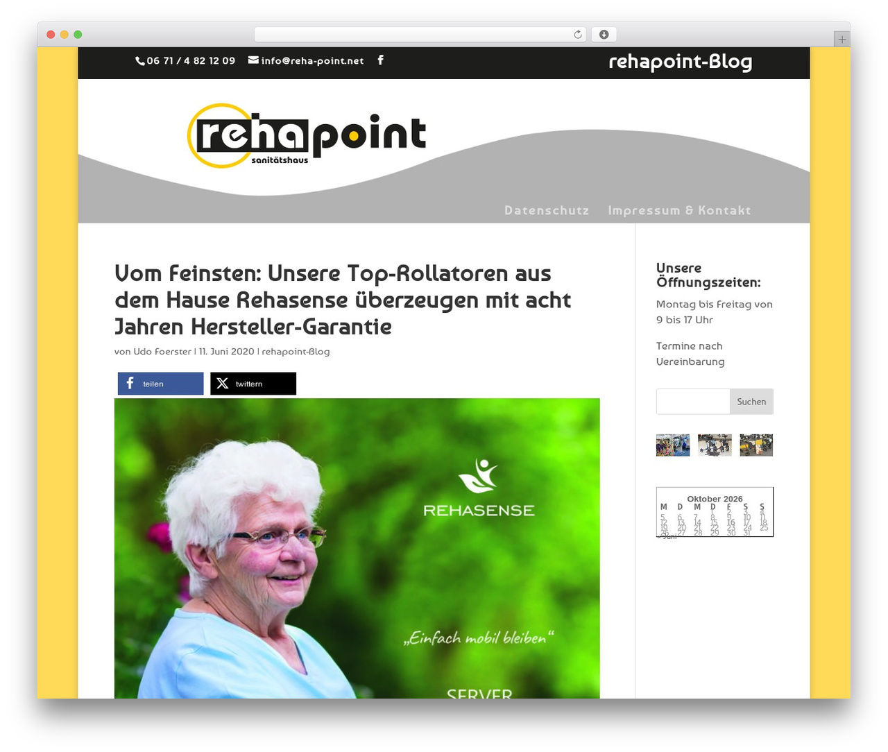 WordPress theme Divi - reha-point.net