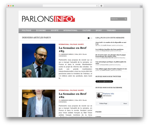 WordPress theme Sight - parlonsinfo.fr