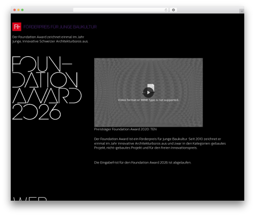 WordPress theme TORTOISE - foundation-award.ch WordPress theme TORTOISE - foundation-award.ch