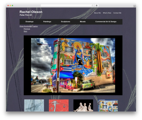 base WordPress theme - pulsefineart.com