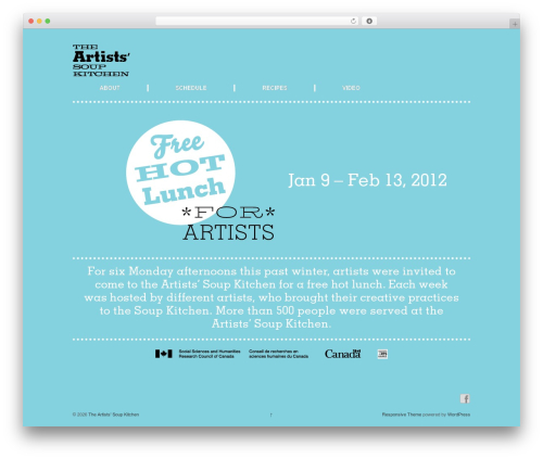 Best WordPress theme Responsive - artistsoupkitchen.com
