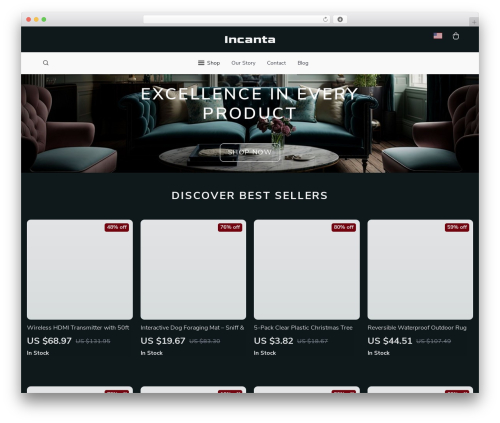 Botticelli WordPress theme - incanta.shop
