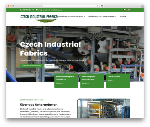 Divi WordPress theme - czechindustrialfabrics.de
