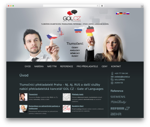 GOL WordPress theme - prekladypraha.cz