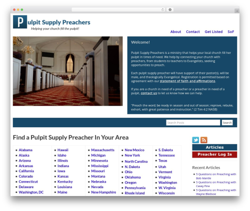 Agreeable (agreeable) free WordPress plugin - pulpitsupplypreachers.com