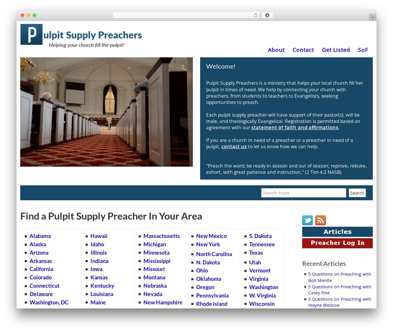 MyKnowledgeBase WordPress theme design - pulpitsupplypreachers.com